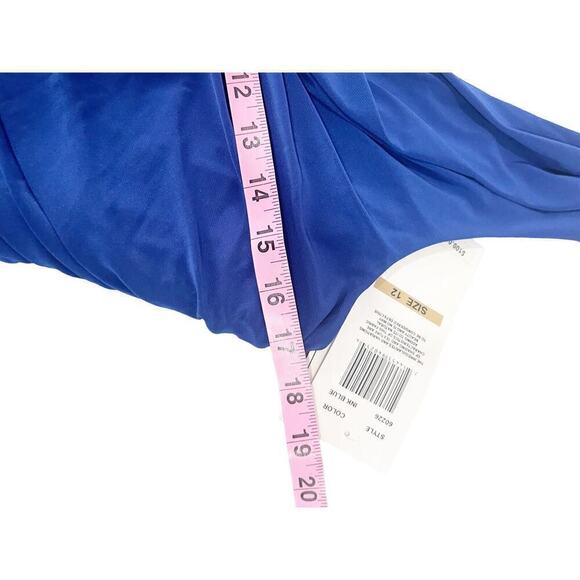 NW Collections Short Draped Stretch Cocktail Formal Dress Womens Size 12 NWT - Picture 7 of 9